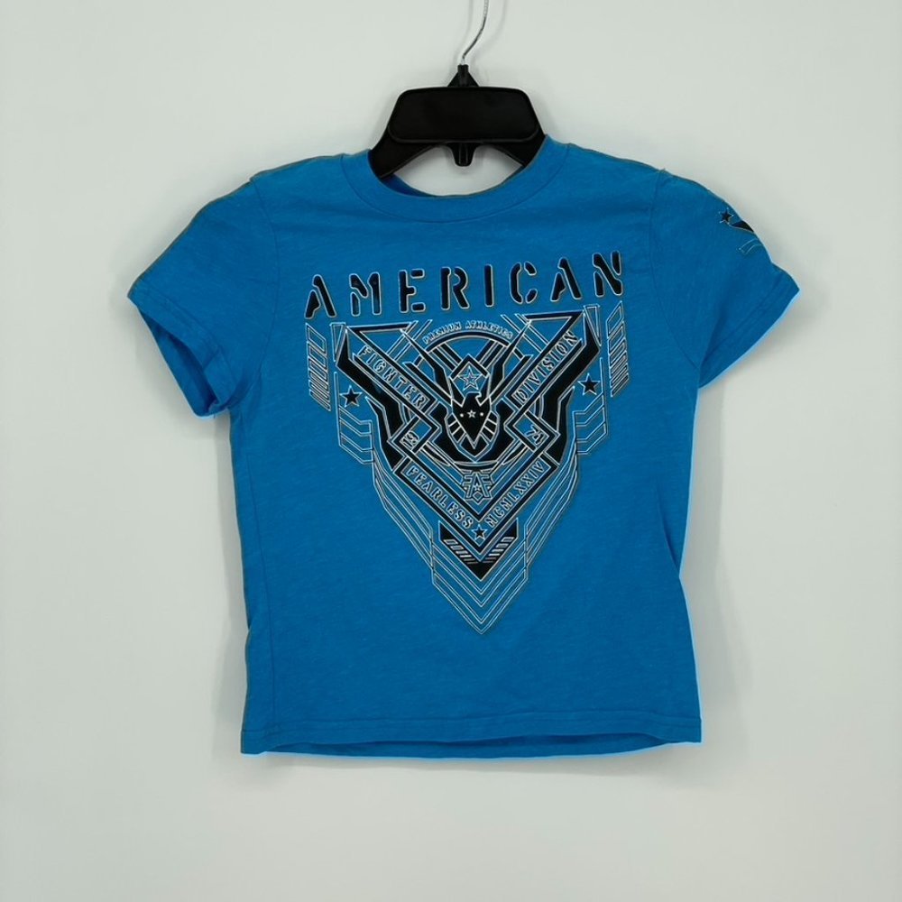 AMERICAN FIGHTER Youth Longview Blue Short Sleeve T-Shirt (5)